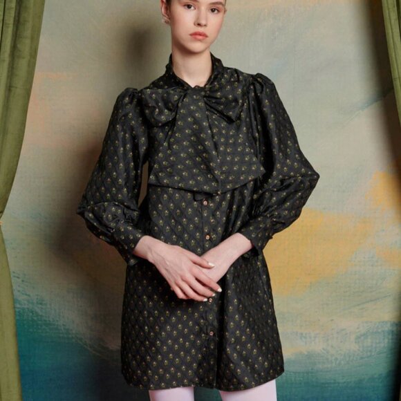 Sister Jane - Ballad Jacquard Bow Dress - Never Worn (without tags) - L+ - Picture 5 of 6